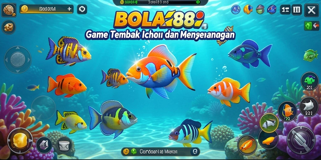 Tampilan gameplay BOLA88 menembak ikan yang menarik.