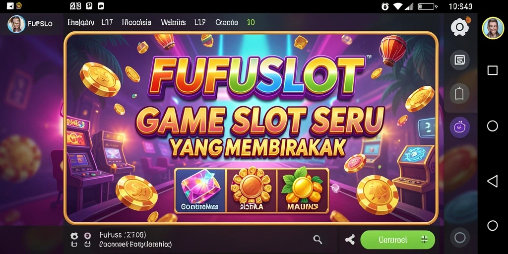 Tampilan menarik dari gameplay FUFUSLOT yang mendebarkan.