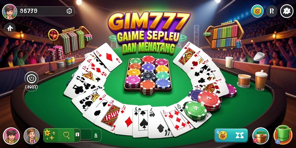 Tampilan gameplay GIM777 dengan interaksi seru antar pemain Gaple.
