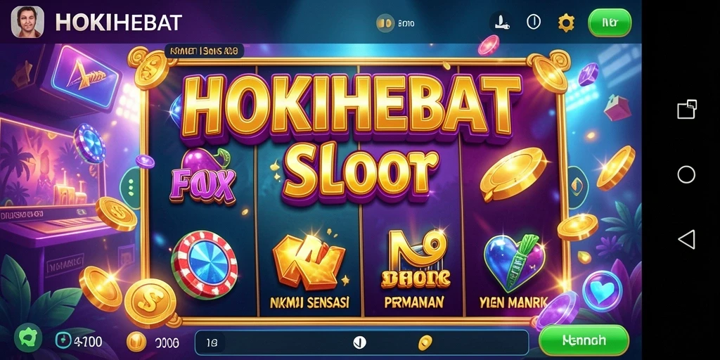 Tampilan menarik HOKIHEBAT dengan gameplay Slot yang dinamis.