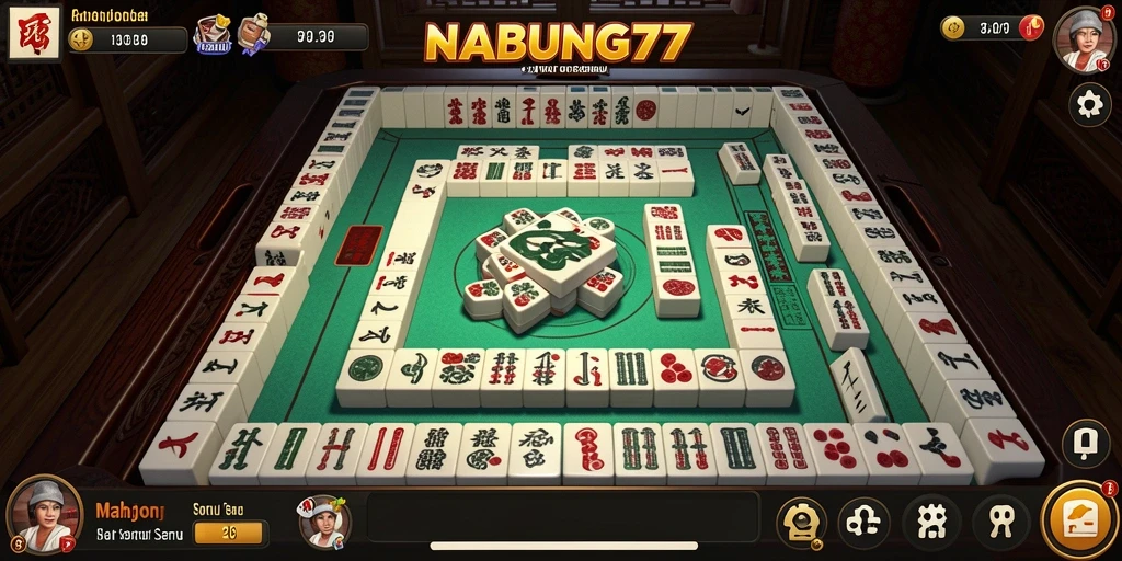 Tampilan menawan dalam permainan Mahjong NABUNG77.