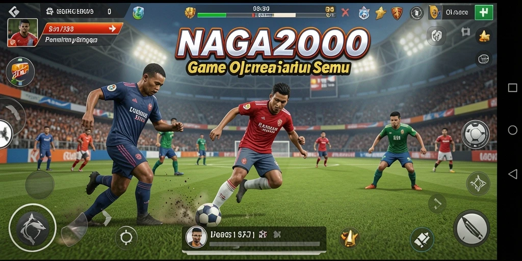 Tampilan gameplay NAGA2000 yang dinamis dan penuh aksi.