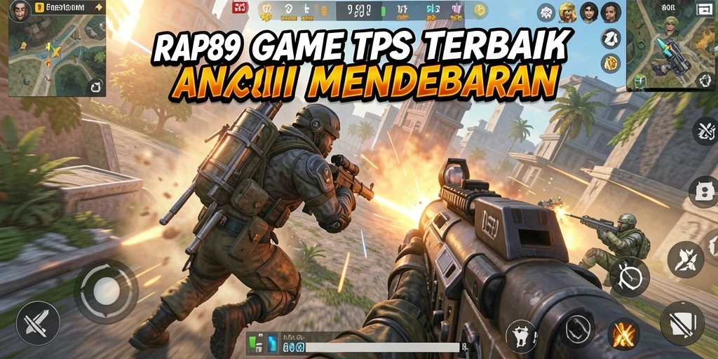 Tampilan permainan seru dengan aksi tembak-menembak.